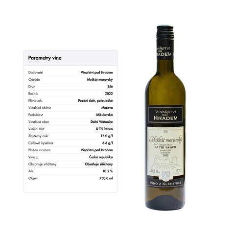 Degustační set vín | Vinařství pod Hradem | 6x0,75L