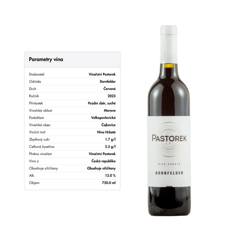 Degustační set vín | Vinařství Pastorek | 6x0,75L