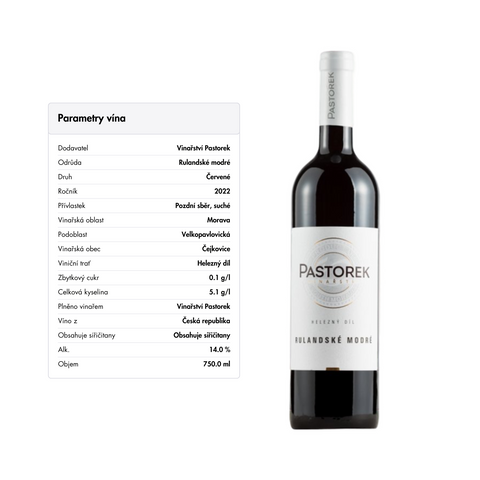 Degustační set vín | Vinařství Pastorek | 6x0,75L